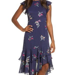 NWT ~ Embroidered Chiffon Dress MAISON TARA, Size 10